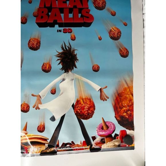 Cloudy with a Chance of Meatballs Original Movie Poster 40" X 27" - Picture 3 of 7